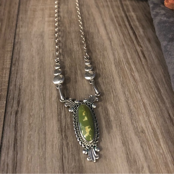 Manassa Sterling Turquoise Necklace - Picture 2 of 10